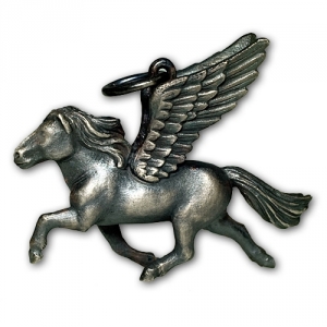 Pegasus-Rennpasser 3-Dimensional in Silber 925